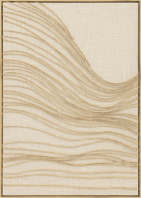 Nordic Vibes, Painting, Framed poster, Poster, H70xW50xD2,8cm, Sand